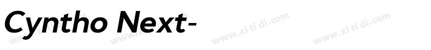 Cyntho Next字体转换 Cyntho Next字体转换